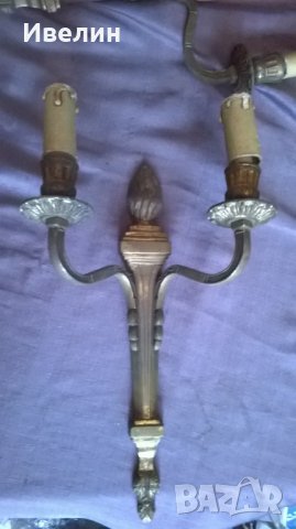 два барокови аплика за стена, снимка 3 - Лампи за стена - 23743891