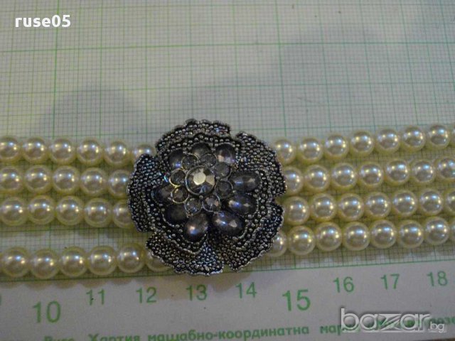 Колие от изкуствени перли и камъни - 2, снимка 2 - Колиета, медальони, синджири - 8302273
