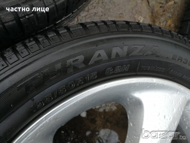 Mazda 2 оригинални джанти 15-ски с летни гуми Bridgestone, снимка 6 - Гуми и джанти - 20953443
