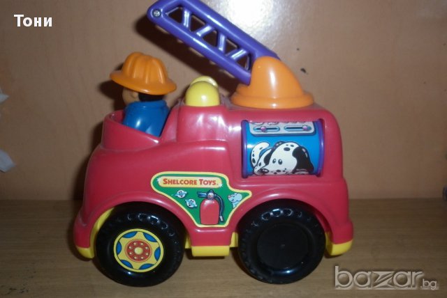Ретро играчка Shelcore Toys, Fire Truck Toy, снимка 4 - Колекции - 12570154