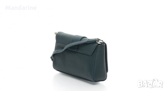ПРОМО 🍊 VERSACE JEANS 🍊 Оригинална малка кожена чанта в тъмно зелено 15x20x5 см нова с етикети, снимка 5 - Чанти - 25089067