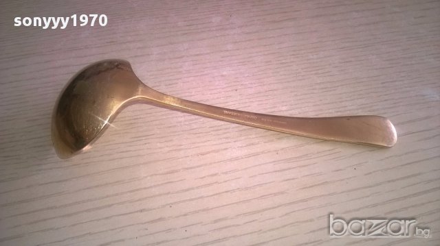 Imperial 18/10-23/24 karat hartvergoldet-черпак 17х6см-внос швеицария, снимка 7 - Антикварни и старинни предмети - 17868417