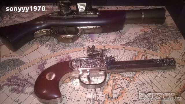 ретро/колекция-картина с пищови 50х40х7см-с стъкло и за стена, снимка 3 - Антикварни и старинни предмети - 17092855