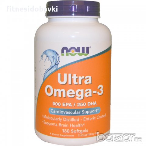 Now Ultra Omega-3, 90 капс, 180 капс, снимка 1 - Хранителни добавки - 8963548