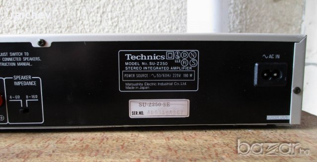 ★ █▬█ █ ▀█▀ ★ TECHNICS SU-Z250 – Сребрист красавец стерео усилвател от слим серията на фирмата. , снимка 8 - Ресийвъри, усилватели, смесителни пултове - 18991627