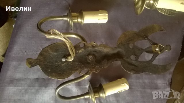 два барокови аплика за стена, снимка 4 - Лампи за стена - 23809223