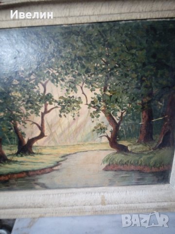 стара картина-пейзаж, снимка 4 - Картини - 22066647