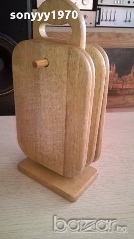 Дъски за рязане с поставка-32х15х10см-внос швеицария, снимка 3 - Други - 16784875