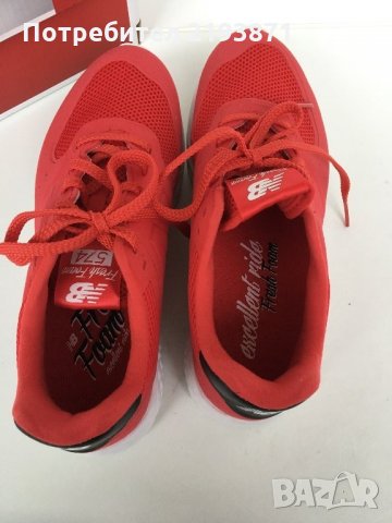 Оригинални нови червени маратонки New Balance номер 36, снимка 3 - Маратонки - 24303804