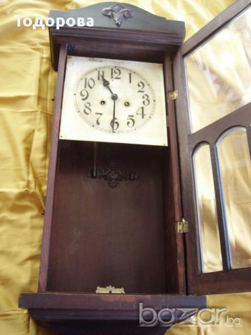 Продавам голям кабинетен немски часовник, снимка 6 - Антикварни и старинни предмети - 12550059