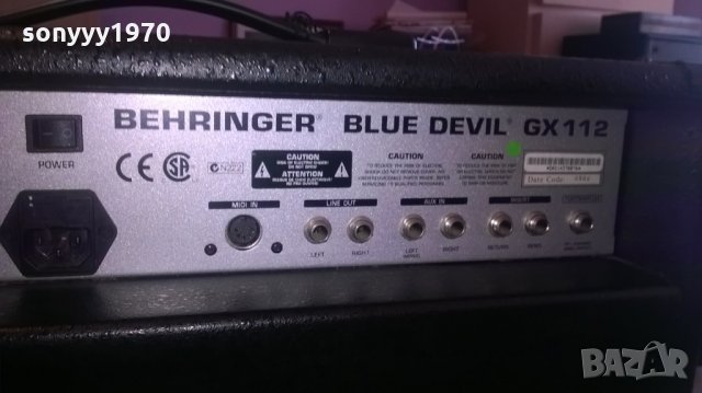 ПОРЪЧАНО-behringer blue devil gx112 virtube technology-внос швеицария, снимка 13 - Ресийвъри, усилватели, смесителни пултове - 24201583
