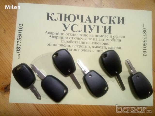 Ключ кутийка за Рено Дачия, снимка 2 - Аксесоари и консумативи - 20952703