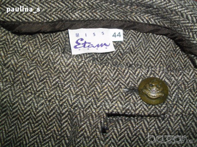 Вълнен панталон с широки крачоли "Miss Etam"plus size / голям размер , снимка 5 - Панталони - 17270326