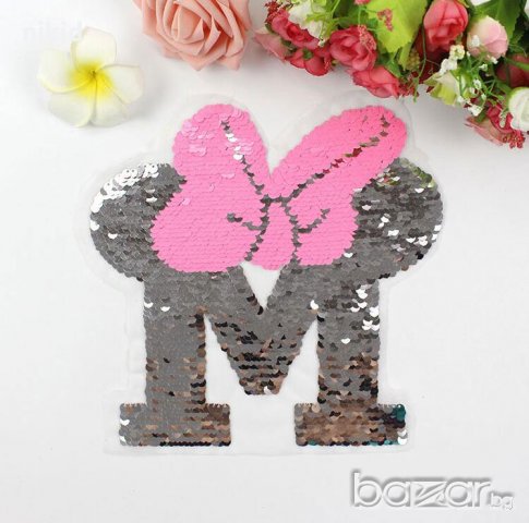 М Мини МАУС Голяма апликация за дреха обръщаща променяща сменящи си цвета двустранни пайети за дреха, снимка 3 - Други - 20814751