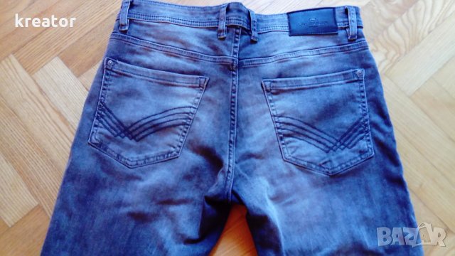 tom tailor jeans оригинал размер 32 цвят сив мъжки дънки модел josh regular slim, снимка 4 - Дънки - 22446380