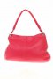 Червена дамска чанта, естествена кожа + портфейл подарък, снимка 2
