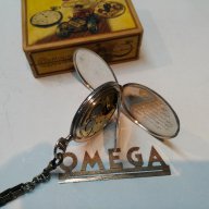 Джобен часовник OMEGA - сребро,ниело ОМЕГА, снимка 3 - Джобни - 16453348