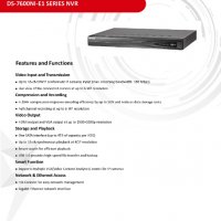 Мрежови NVR Рекордер за 8 IP Камери до 6 MPx Hikvision DS-7608NI-E1 Графично меню на Български език, снимка 2 - Комплекти за видеонаблюдение - 26063424