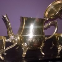 златна кана с две чаши за кафе или колекция-внос швеицария, снимка 9 - Колекции - 25343905