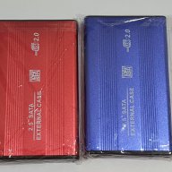 HDD 2,5" external case SATA кутия външен хард диск, снимка 3 - Външни хард дискове - 11842062