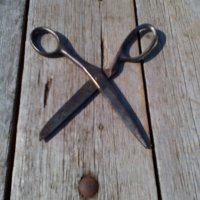 Стара шивашка ножица,ножици, снимка 4 - Антикварни и старинни предмети - 19179512