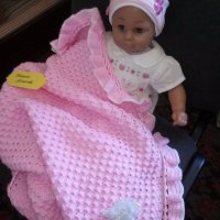 Бебешка пелена Розово облаче за новородени бебета, снимка 11 - Други - 19007614