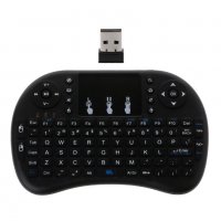 Супер Мини 2.4G Wireless (Безжична) Клавиатура с тъчпад (мишка) за Компютър, Android TV и т.н. Черна, снимка 3 - Клавиатури и мишки - 20976439