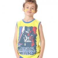Нова цена! Детски потник Star Wars за 6, 8, 10 г., снимка 2 - Детски тениски и потници - 25869631