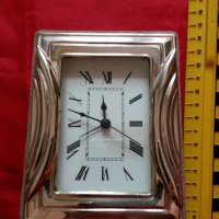 Стар Немски Сребърен Часовник,Будилник 925, снимка 4 - Антикварни и старинни предмети - 23556723