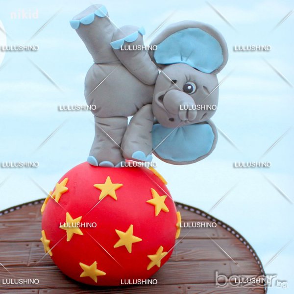 слон слонче части силиконов молд форма фигурка украса декор торта фондан, снимка 1