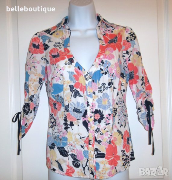 Елегантна пролетна риза Guess Гесс с цветя, снимка 1