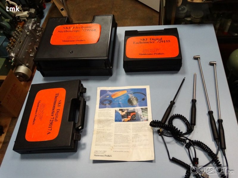 SKF термометър 729117A, стетоскоп 729160, тахометър 729155, снимка 1