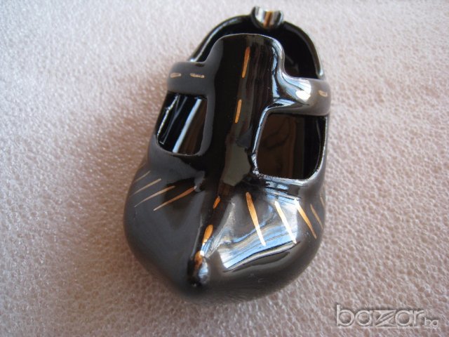 Стар керамичен пепелник обувка от 80те!, снимка 3 - Други ценни предмети - 18194193