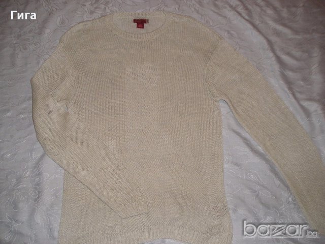 Ленен пуловер GUESS, снимка 5 - Блузи с дълъг ръкав и пуловери - 18993883