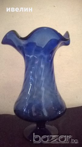 стъклена ваза, снимка 3 - Вази - 19988057