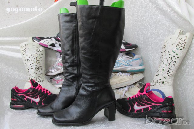 летни ботуши Laura Bellariva original White Summer Boots, N-37, естествена кожа,GOGOMOTO.BAZAR.BG®, снимка 18 - Дамски обувки на ток - 17046841