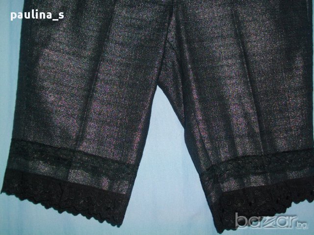 Дизайнерски сребърни бермуди "Loft" by Ann Taylor / голям размер , снимка 11 - Къси панталони и бермуди - 14922131