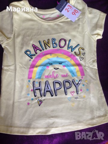 нова тениска за момиче 2-3год, снимка 1