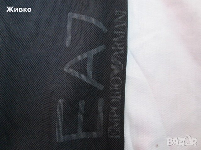 EMPORIO ARMANI черна тънка блуза., снимка 2 - Блузи - 21690345