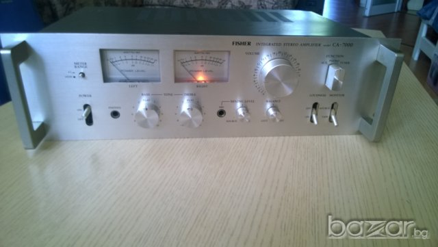 fisher ca-7000-stereo amplifier-made in japan-с чистачки нов внос швеицария, снимка 2 - Ресийвъри, усилватели, смесителни пултове - 7828973