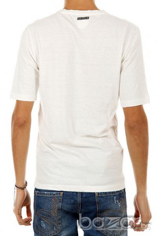 DSQUARED D2 GREAT BRITAIN PRINT Мъжка Тениска size 46 (S), снимка 3 - Тениски - 6479725