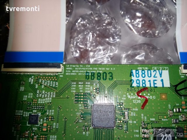 Tcon Board 6870C-0401C, снимка 2 - Части и Платки - 19681062