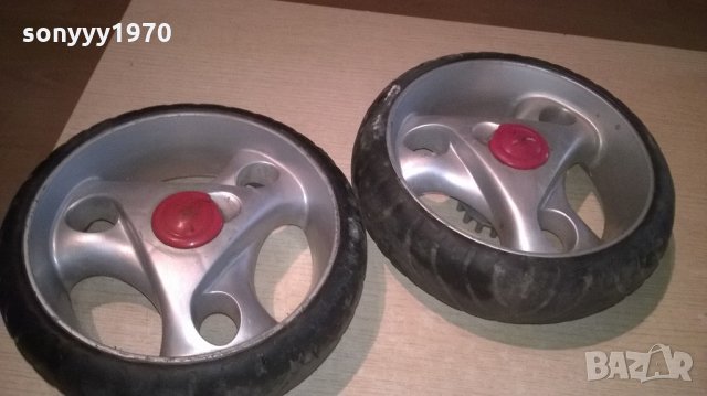 колела за количка или колесар за каяк-2бр-25х7см, снимка 2 - Части за велосипеди - 21758479