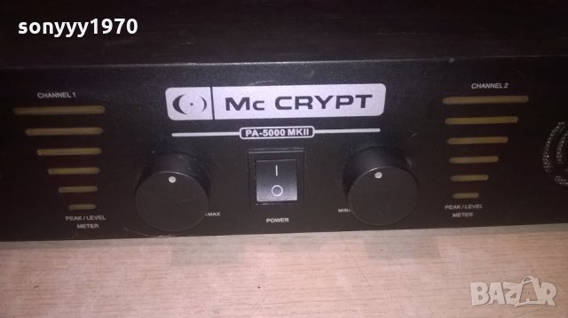 mc crypt pa-5000 mkll power ampli-внос швеицария, снимка 3 - Ресийвъри, усилватели, смесителни пултове - 23597681