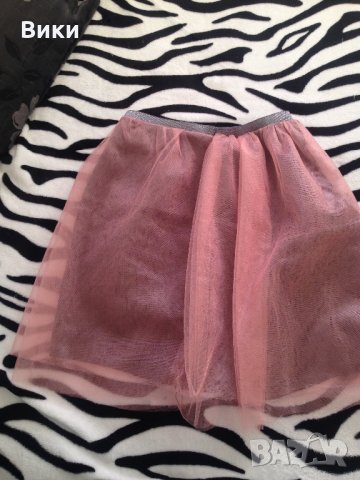Розова пола пачка висока талия, снимка 5 - Поли - 23217380