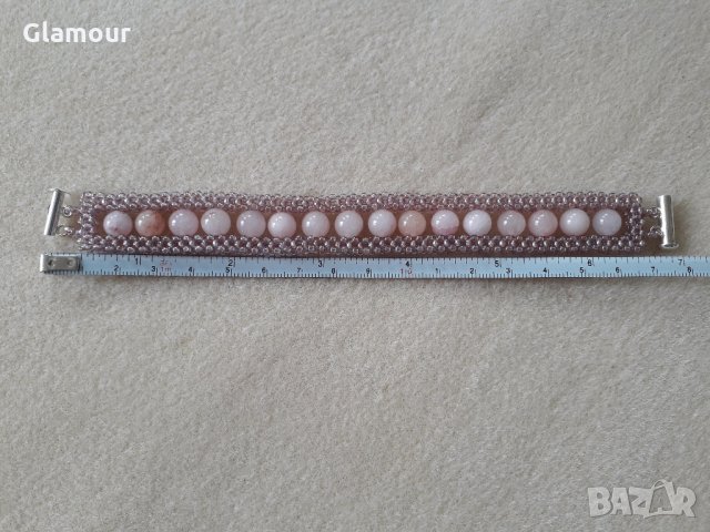 Гривна с розов кварц , снимка 10 - Гривни - 24938057