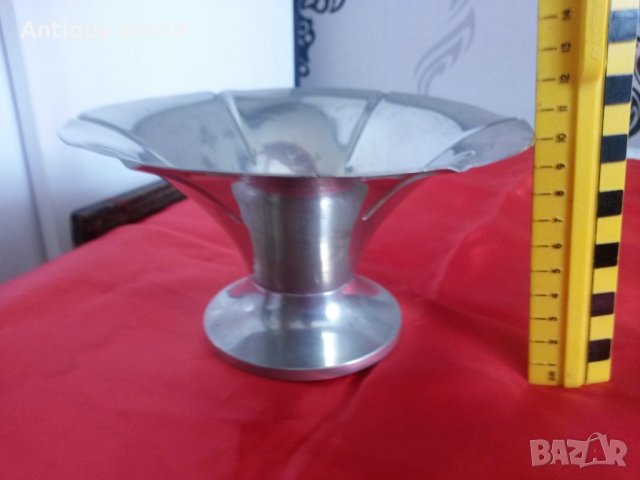 Стара АРТ ДЕКО Купа, Фруктиера, Бонбониера 1934 г., снимка 6 - Антикварни и старинни предмети - 21711905