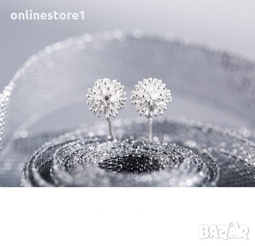 Сребърни обеци - глухарче - 925 печат BF123