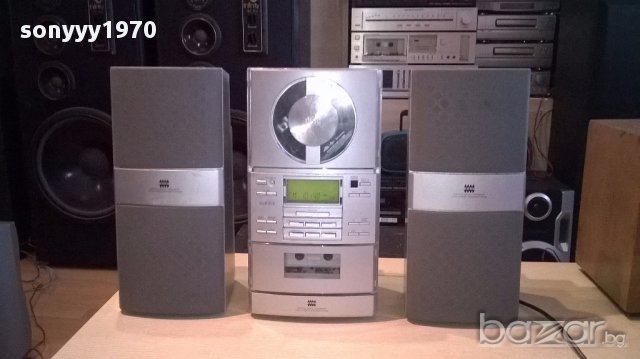 Heru mcd-100pr cd/tuner/ampli/tape/aux+2 колони-внос швеицария, снимка 2 - Ресийвъри, усилватели, смесителни пултове - 14406189