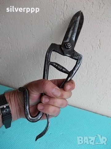  Ковани масивни ножици , снимка 2 - Антикварни и старинни предмети - 21578265
